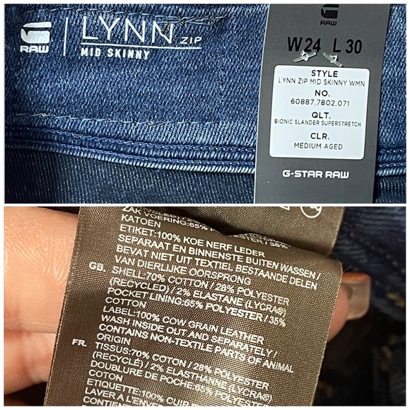 G-Star Raw Lynn Rip Midrise Skinny Jeans - Picture 12 of 14